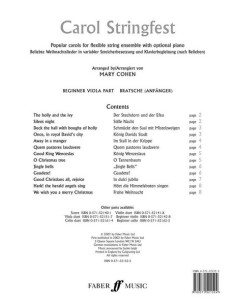 COHEN M.-Carol Stringfest (Principiante) per Viola