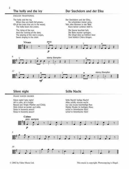 COHEN M.-Carol Stringfest (Beginner) for Viola