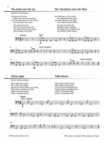 COHEN M.-Carol Stringfest per violoncello