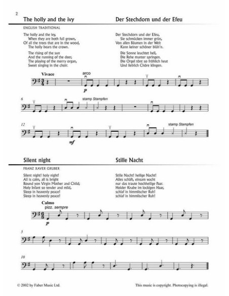 COHEN M.-Carol Stringfest per violoncello