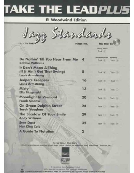 TAKE THE LEAD PLUS-Jazz Standards Ebbe Buch (Inc.CD)