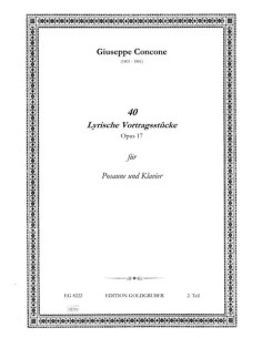 CONCONE G.-40 Lyrische Vortragsstücke Op.17 Vol.2 for Trombone