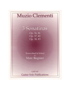 CLEMENTI M.-Sonatinas (3) per chitarra (Regnier)