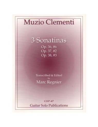 CLEMENTI M.-Sonatinas (3) per chitarra (Regnier)
