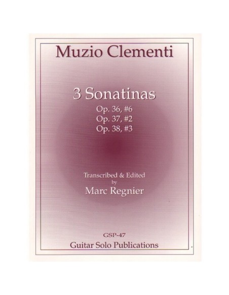 CLEMENTI M.-Sonatinas (3) per chitarra (Regnier)