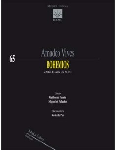 VIVES A.-Bohemios (Zarzuela) für Orchester (Partitur) (De Paz)
