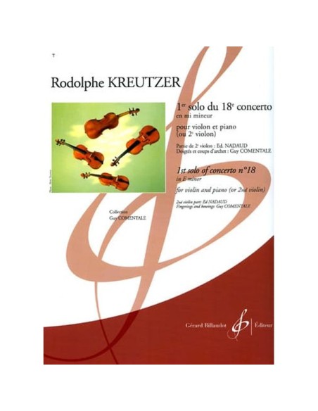 KREUTZER R.-Concerto Solo No. 1 from Concerto No. 18 for Violin and Piano