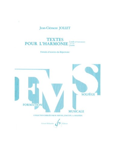 JOLLET J.C.-Textes pour LHarmonie