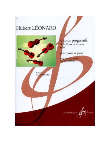 LEONARD H.-Concert Solo Op.62F in C Major for Violin and Piano