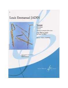 JADIN L.E.-Sonata Op.13 nº 2 en La Mayor para Flauta y Piano (Chatoux)