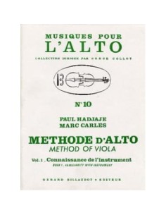 HADJAJE & CARLES-Metodo 1º: Conocimiento del Instrumento para Viola