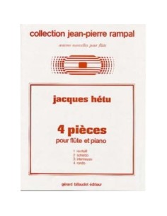 HETU J.-Pezzi (4) per flauto e pianoforte