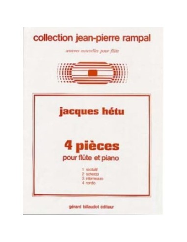 HETU J.-Pezzi (4) per flauto e pianoforte