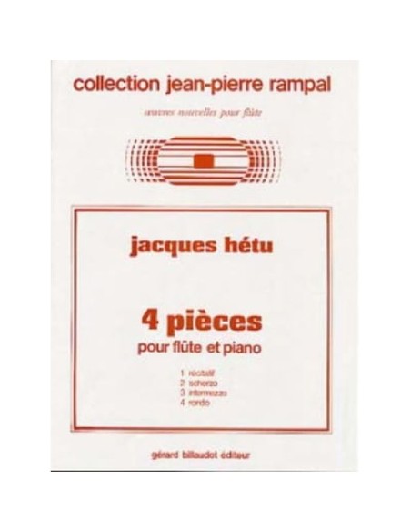 HETU J.-Pezzi (4) per flauto e pianoforte