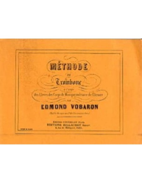 VOBARON E.-Methode pour Trombone für Tenorposaune
