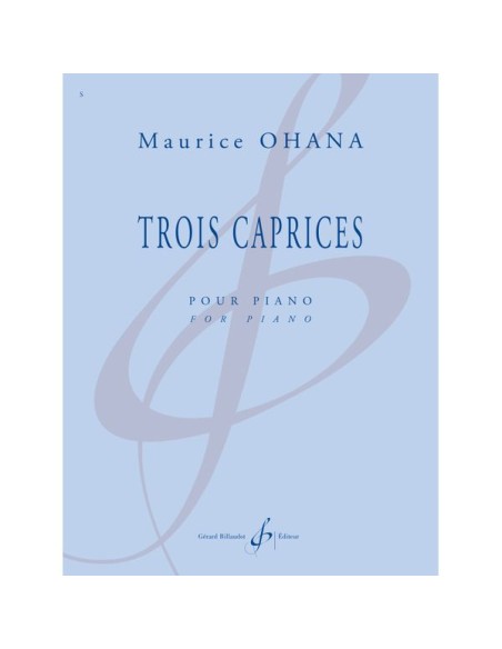 OHANA M.-Caprices (3) für Klavier