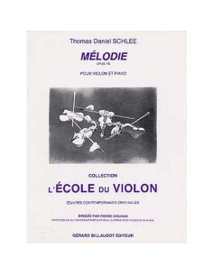 SCHLEE T.D.-Melodie Op.7B for Violin and Piano