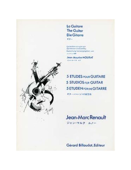 RENAULT J.M.-Etudes (5) for Guitar