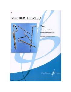 BERTHOMIEU M.-Chats (Cinq Pieces Pittoresques) para Grupo de Flautas