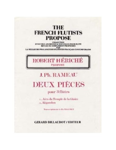 RAMEAU J.P.-Pezzi (2) per 3 Flauti (Chaubet)
