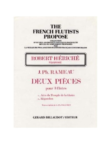RAMEAU J.P.-Pezzi (2) per 3 Flauti (Chaubet)