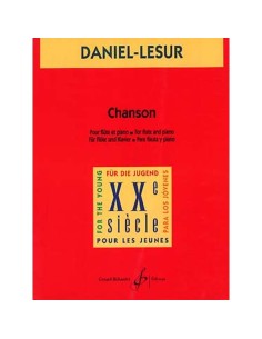 DANIEL LESUR M.-Chanson per flauto e pianoforte