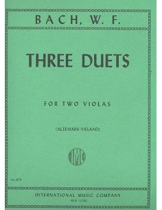 BACH W.F.-Duos (3) para 2 Violas