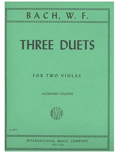 BACH W.F.-Duets (3) for 2 Violas