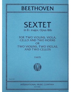 BEETHOVEN L.V.-Sestetto Op.81b in Mib maggiore per 2 corni, 2 violini, viola e violoncello (parti)