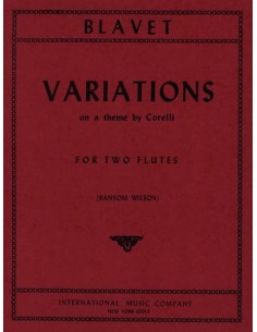 BLAVET M.-Variationen über ein Corelli-Thema für 2 Flöten (Wilson)