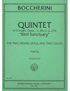 BOCCHERINI L.-Quintett D-Dur für 2 Violinen, Viola und 2 Celli (Stimmen)