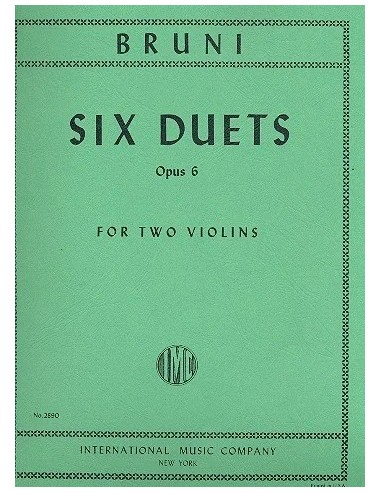 BRUNI B.-Duos (6) Op.6 pour 2 violons