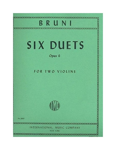 BRUNI B.-Duos (6) Op.6 pour 2 violons