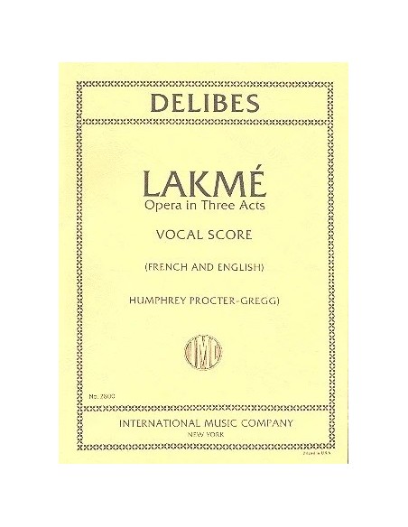 DELIBES L.-Lakme per voce e pianoforte