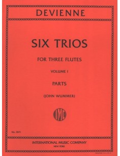 DEVIENNE F.-Trios (6) Vol.1 pour 3 flûtes (Wummer)
