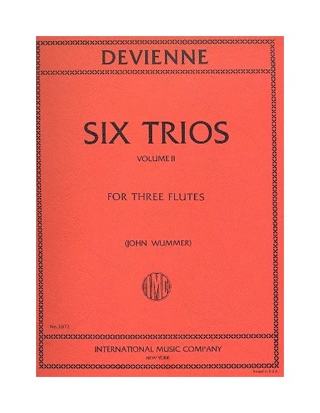 DEVIENNE F.-Trios (6) Vol.2 para 3 Flautas (Wummer)