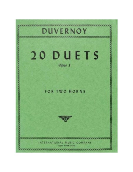 DIABELLI A.-Duos (20) Op.3 per 2 corni