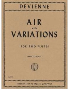 DEVIENNE F.-Air with Variations for 2 Flutes (Moyse)