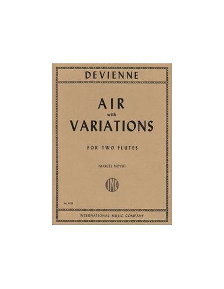 DEVIENNE F.-Air avec variations pour 2 flûtes (Moyse)