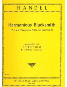 HAENDEL G.F.-The Harmonious Blacksmith for Cello (Cassado)