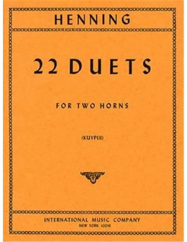 HENNING K.-Duos (22) per 2 corni (Kuyper)