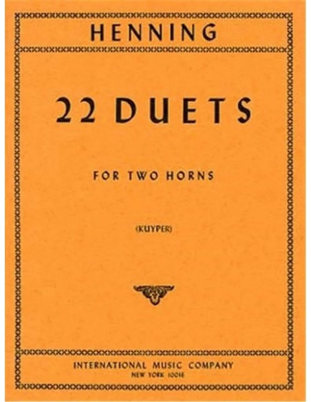 HENNING K.-Duos (22) per 2 corni (Kuyper)