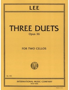 LEE S.-Duos (3) Op.36 per 2 violoncelli
