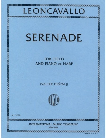LEONCAVALLO R.-Serenata per violoncello e arpa (Despalj)