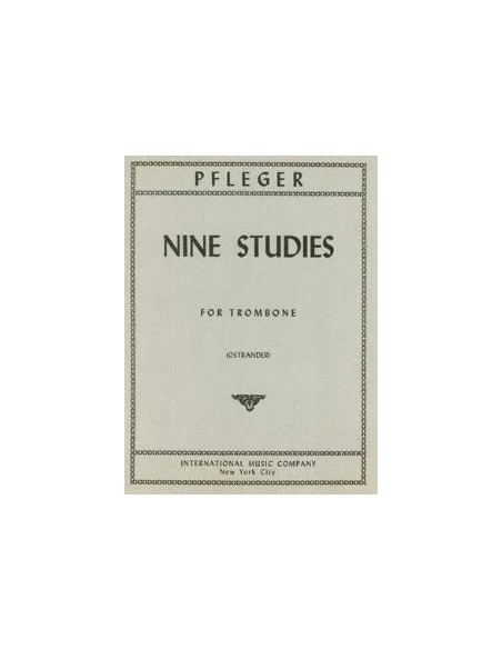 PFLEGER C.-Studies (9) per trombone (tuba) (Ostrander)