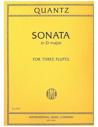 QUANTZ J.J.-Sonata in D Major for 3 Flutes (Wummer)