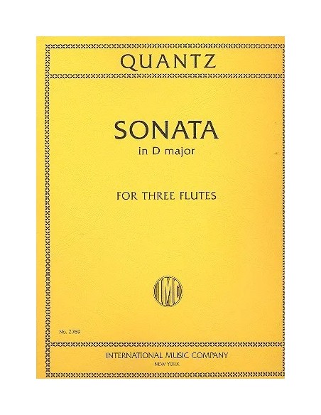 QUANTZ J.J.-Sonata in re maggiore per 3 flauti (Wummer)