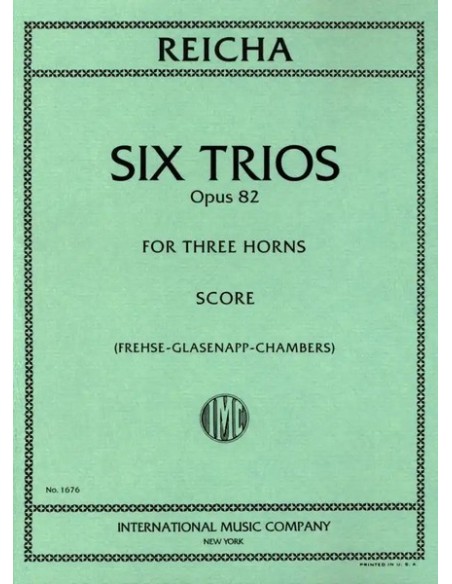 REICHA A.-Trii (6) Op.82 per 3 corni (Chambers)