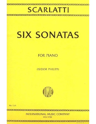 SCARLATTI D.-Sonatas Selectas (6) para Piano (Philipp)