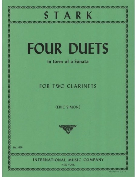 STARK R.-Duos (4) per 2 clarinetti (Simon)